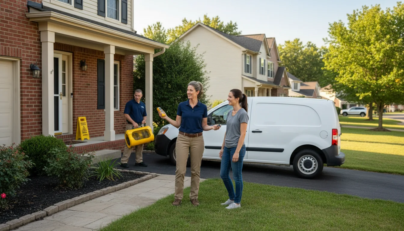 Residential water damage restoration in Oil City, PA